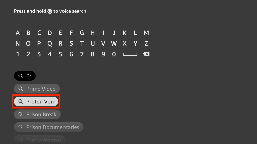 Search for free VPN for Firestick on Fire TV App Store