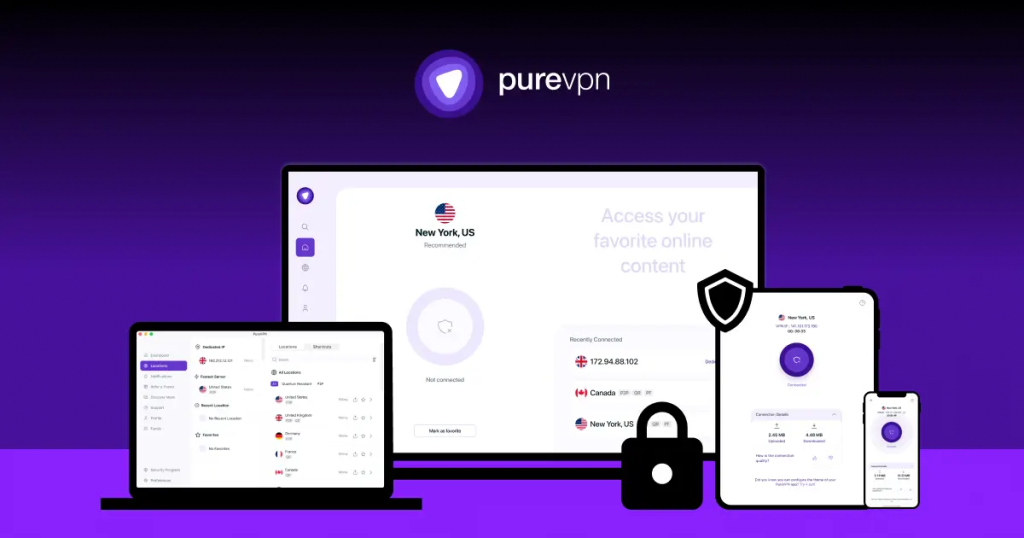 8. PureVPN — Best VPN for 2024 for User Experience 