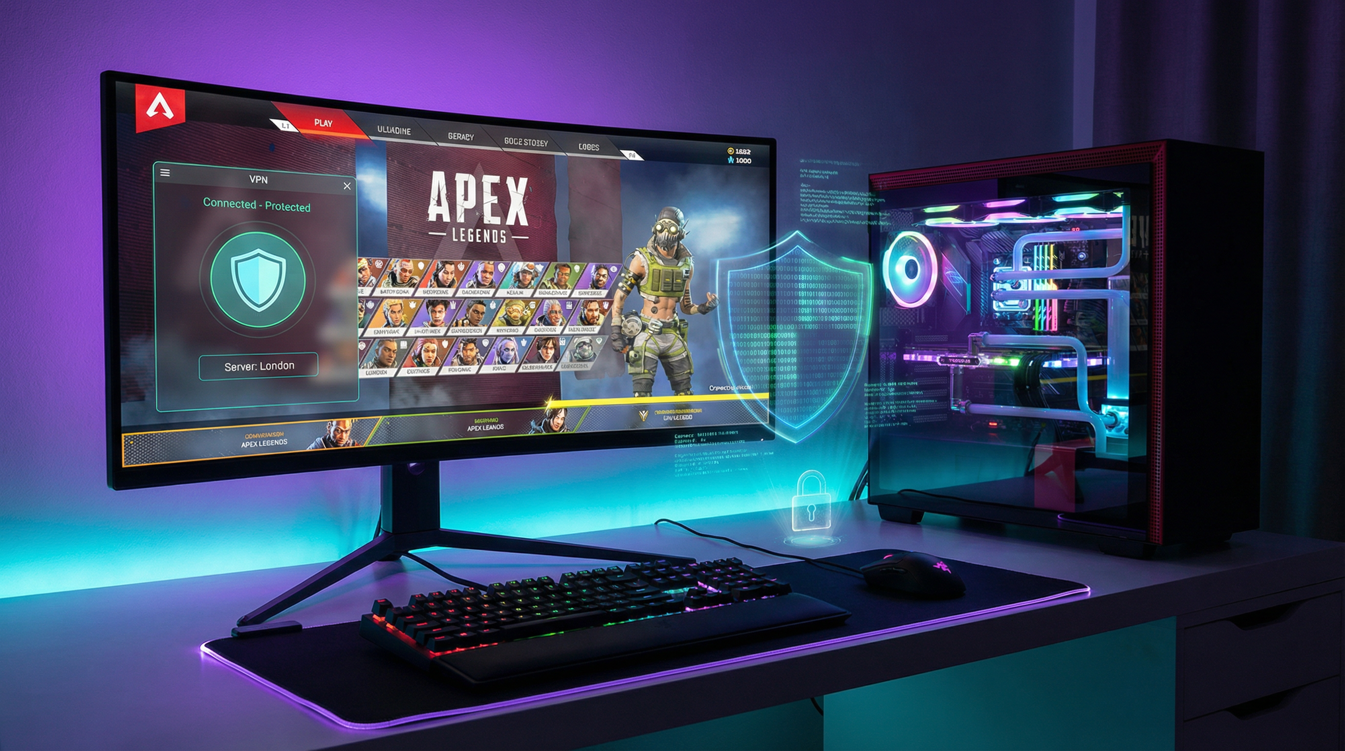 premium gaming battle station setup 