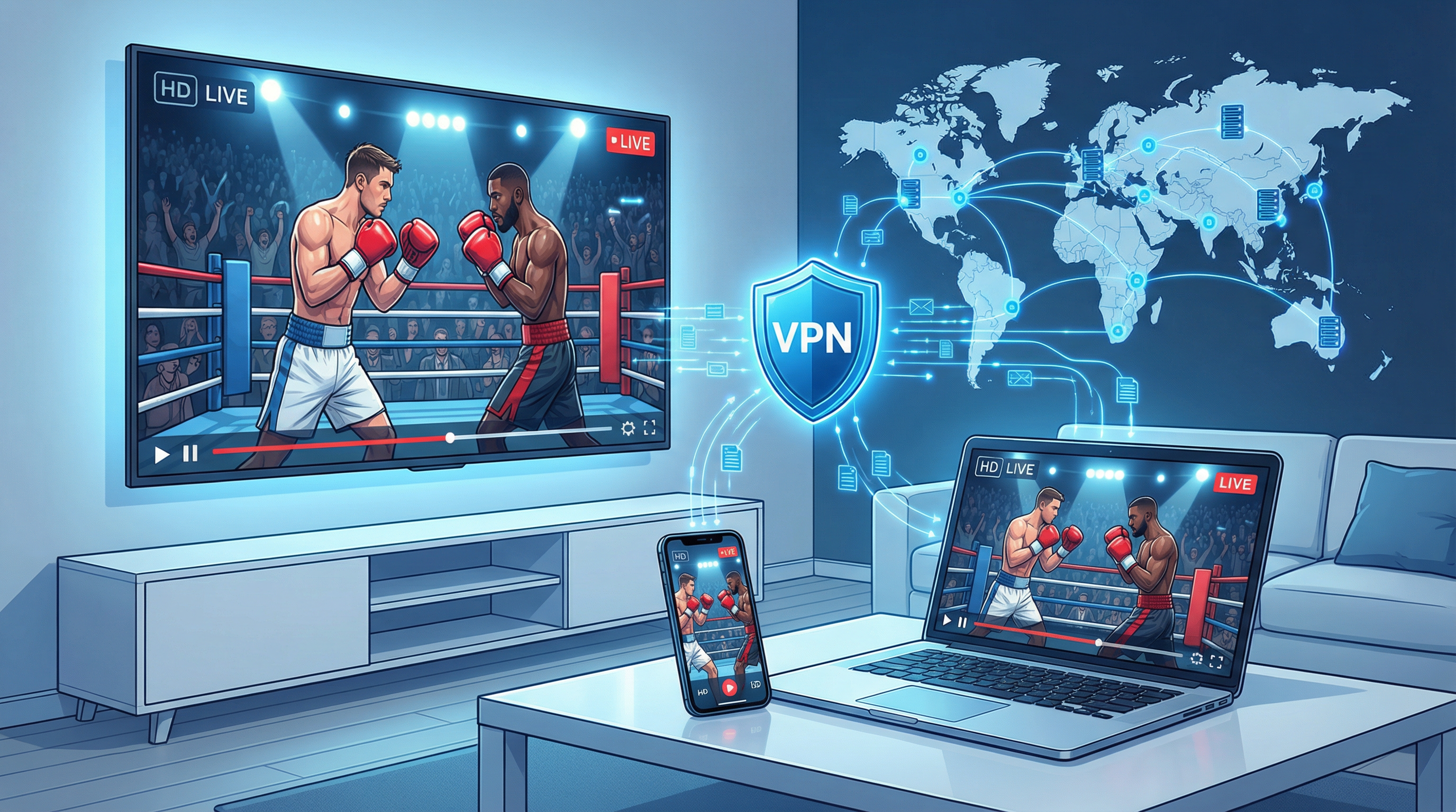 VPN for Streaming Boxing games