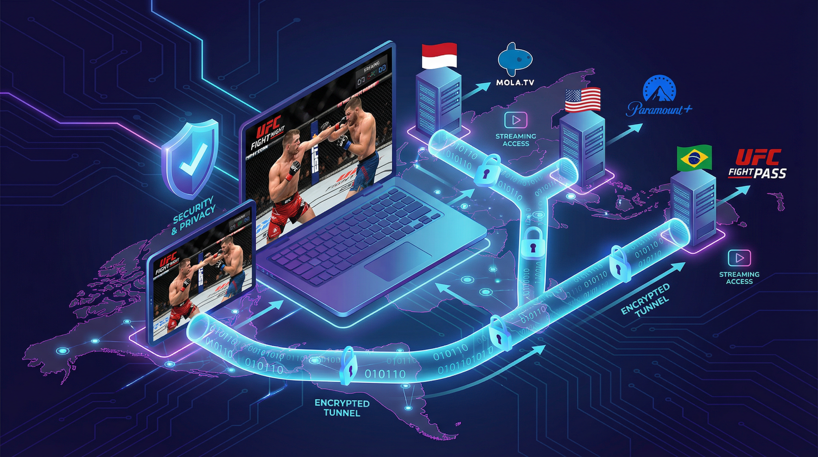 VPN Connection for UFC streaming