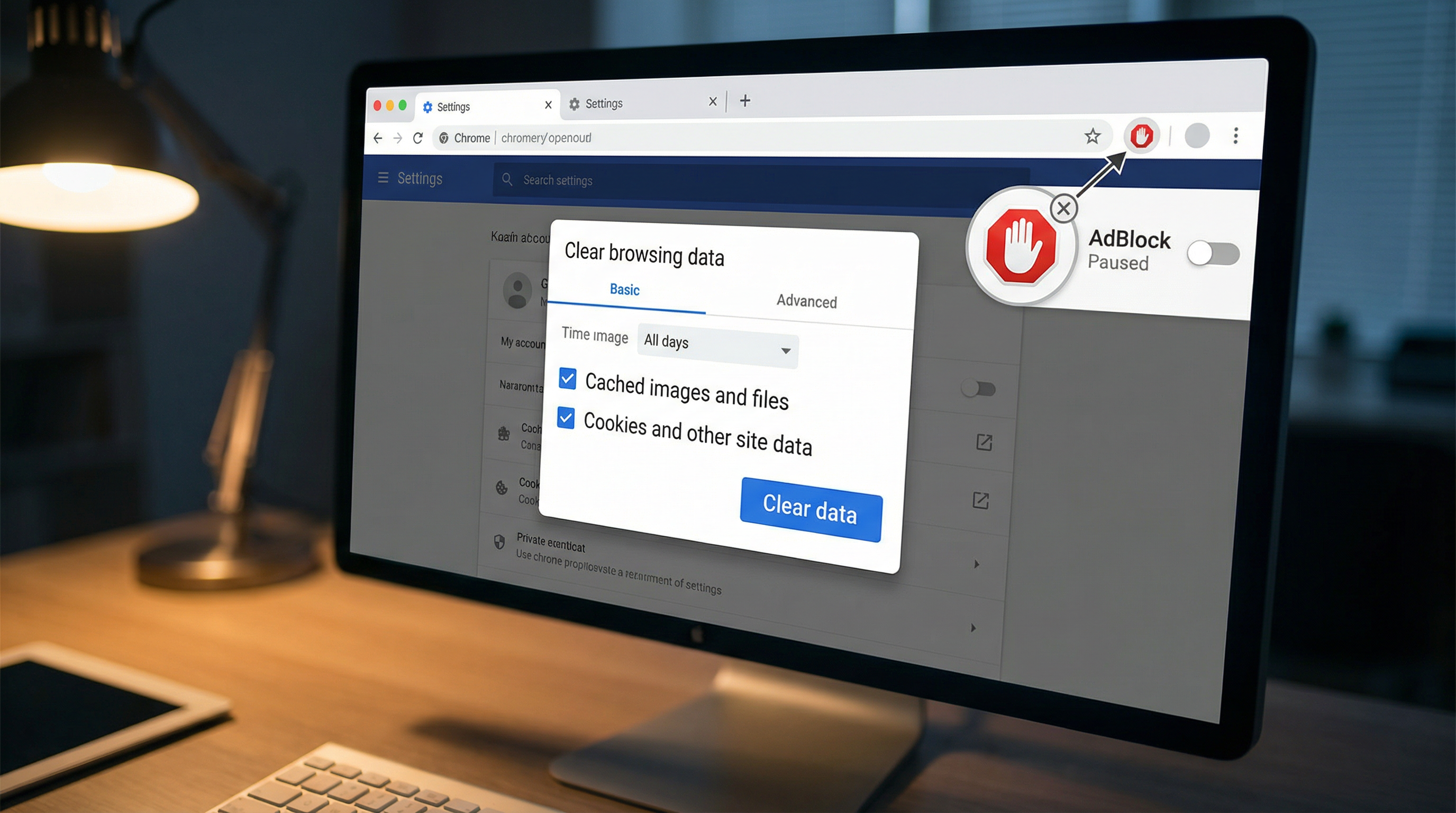 Browser troubleshooting steps