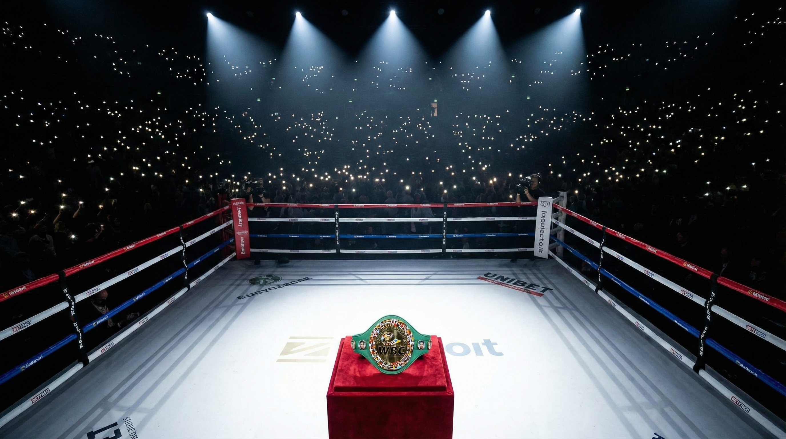 WBC Championship Belt in the ring