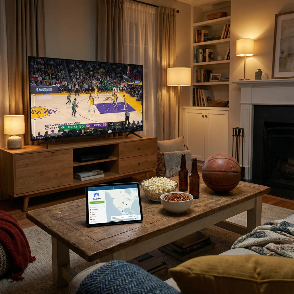 Stream NBA using NordVPN NO blackout
