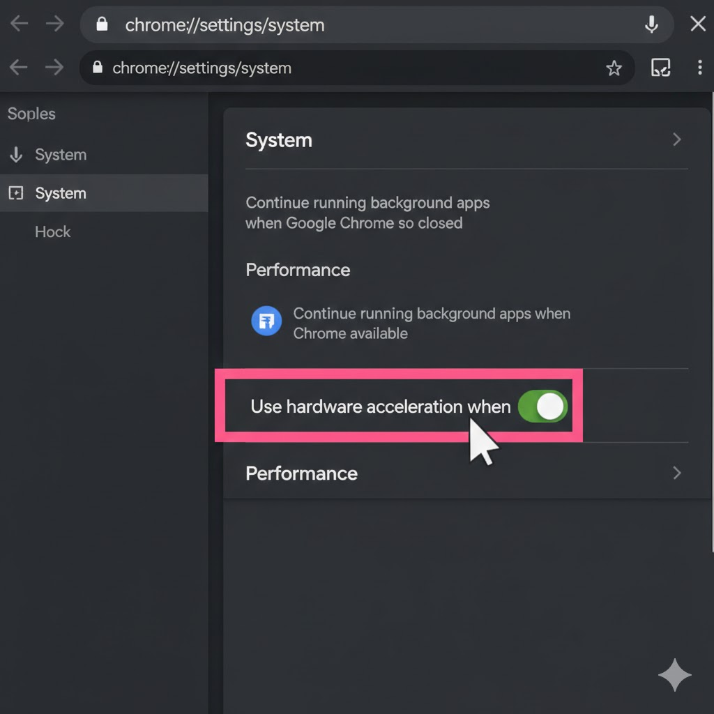 Disable Browser Hardware Acceleration when stream crunchyroll on discord